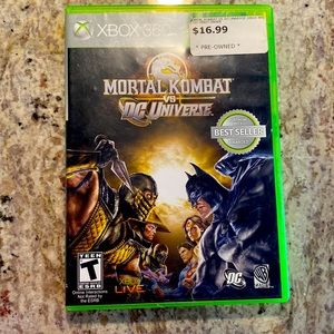 Xbox 360 game Mortal Kombat versus DC universe